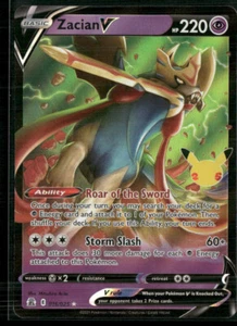Zacian V 016/025 - Celebrations - Pokemon TCG - Ultra Rare Holo - NM/M - Picture 1 of 2
