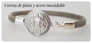 PULSERA SAN BENITO PLATA DE LEY SAN BENITO SILVER BRACELET OF LAW SAN BENITO - Imagen 1 de 4