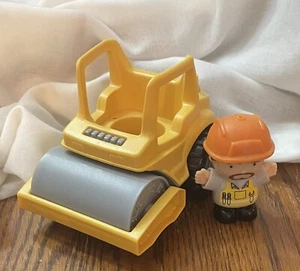 PlayGo Steamroller Mini Construction Vehicle & construction worker figure set - Picture 1 of 5