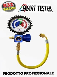 TESTER GRUPPO MANOMETRICO GAS R410A R32 R290 TEST VERIFICA RICARICA CONDIZIONATO - Foto 1 di 1