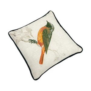 12"x12" Bird On Brand Throw Pillow, Decorative Cushion Case for Couch Bed Sofa  - Picture 1 of 5