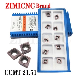 10Pcs CCMT21.51 lathe carbide INSERT CCMT060204 turning tool CCMT FOR P M K - Picture 1 of 8