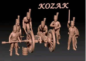 napoleonische französische Pferdeartillerie im Mirliton 1:35 Resin gedruckt unbemalt - Bild 1 von 1