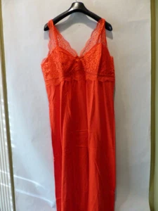 AVENUE BODY WOMENS COMFORTABLE SLEEVELESS RED LACE MAXI SLEEP DRESS SZ 18/20 - Picture 1 of 3