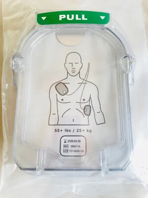 Almohadilla de electrodos M5071A M5066A para DEA Philips HeartStart HS1 adulto exp. 30/5/2027 Foto 1 de 3
