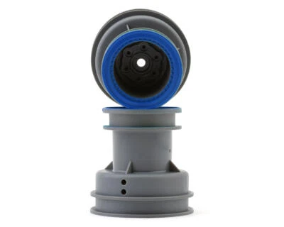 Losi Mini LMT Son-Uva Digger Beadlock Wheels (Blue) (2) (Front/Rear) [LOS41046] - Image 1 of 3