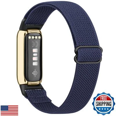 Tobfit Stretchy Band Compatible with Fitbit Luxe Bands for Women Men, Solo Lo
