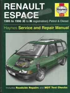 RENAULT ESPACE · HAYNES WORKSHOP MANUAL · 1985-1996 MODELS - Picture 1 of 1