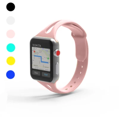 Slim Silicone Band Strap For iWatch Apple Watch Ultra 2/3 Series 11 10 9 8 7 SE - Image 1 of 4