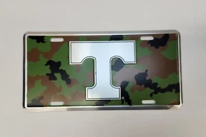 Placa de matrícula Power T Vols camuflaje camuflaje en relieve de la Universidad de Tennessee - Imagen 1 de 1