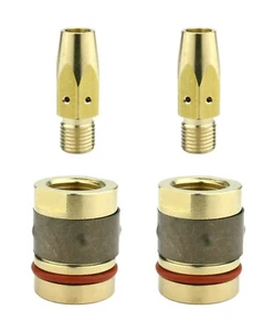 Gas Diffuser & Nozzle Adaptor - Replacement for Miller M-25 & M-40 MIG Guns - Picture 1 of 10