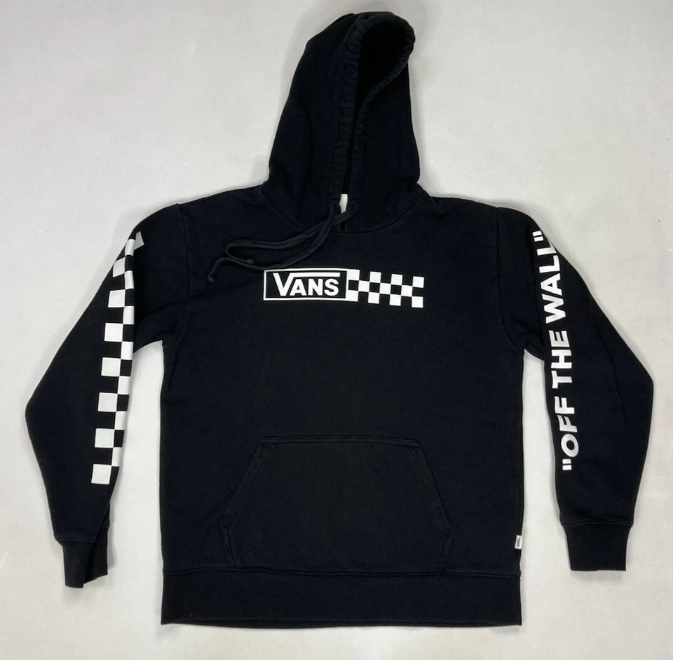 Sudadera con capucha Vans ligera gráfica XS negra Foto 1 de 4