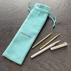 Vintage Tiffany & Co. Sterling Silver T Clip Purse Pen w 2 Replacement Inks EUC