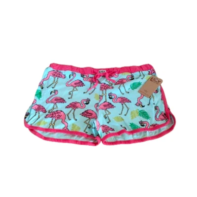 Lazyone Women Pyjama Shorts PJ Boxer Bottoms Nightwear Sleepwear Flamingo D15 - Image 1 of 3