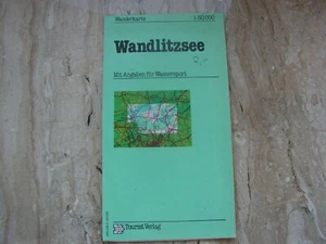 DDR- Karte – Wanderkarten der DDR- Landkarte Wandlitzsee - Bild 1 von 2
