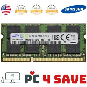 Samsung 8GB DDR3L 1600MHz PC3L-12800S SODIMM 1.35V Low Voltage Laptop Memory RAM - Picture 1 of 2