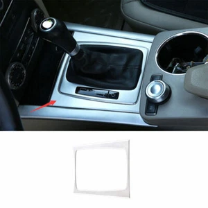 Panel de cambio de marchas interior plateado mate ABS moldura para Mercedes-Benz GLK 2009-2012 - Imagen 1 de 6