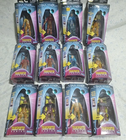 Lot 12 Star Trek TOS TNG Original TV Series TRANSPORTER Figures Lot Cover