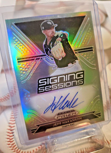 JEFF HAKANSON 2021 PANINI PRIZM DRAFT PICKS SIGNING SESSIONS SILVER AUTO #SS-JH