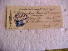 SMALL  19144  USED THE CANADIAN BANK OF CIMMERCE CHEQUE FROM DRUMHELLER ALBERTA