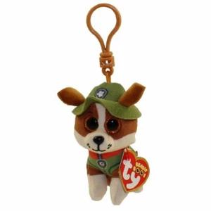 TY Beanie Boos 3" Pfote Patrol TRACKER Schlüsselclip Kuscheltier Plüschtier mit Herz-Tags - Bild 1 von 1