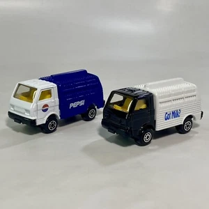Maisto Pepsi & Got Milk! 1:64 Diecast RHD Cab Over Bottle Delivery Truck Lot - Picture 1 of 21