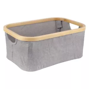 Foldable Bamboo Laundry Hamper without Lid - Decor Essentials - Small - Picture 1 of 10