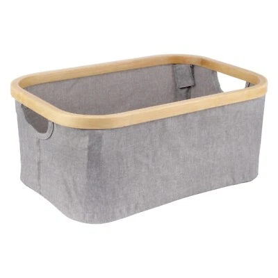 Cesta de lavandería plegable de bambú sin tapa - Elementos esenciales para la decoración - Pequeña Foto 1 de 2