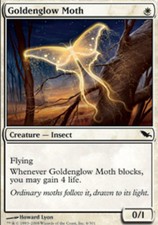 4x Goldenglow Moth ~ Near Mint Shadowmoor MTG Magic x4 4 UltimateMTG Playset Whi