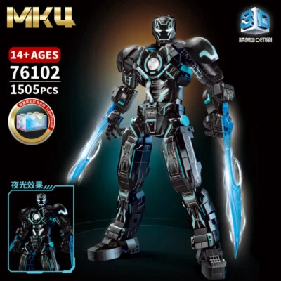 1505pcs Superhero Robot Mecha Bricks Iron Machine Dark VER. Building Blocks Toys - Image 1 of 3