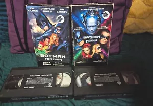 Vintage 90s BATMAN VHS Tapes! BATMAN Forever And BATMAN & ROBIN - Picture 1 of 6