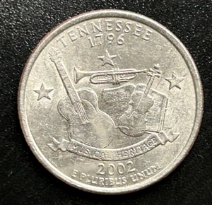 Gleaming Silver - 1796-2002 P TENNESSEE State Quarter (Excellent Condition) - Picture 1 of 9