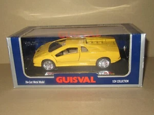 356O GUISVAL 40202 Cina Lamborghini diablo Gialla 1:24 Collezione + Scatola - Foto 1 di 7