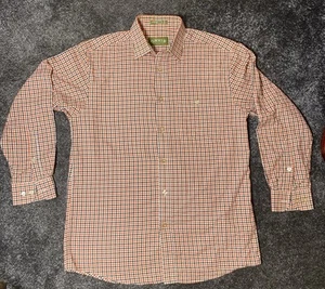 Orvis Herren Kariertes Hemd M Langarm Fronttasche 100% Baumwolle Made In Japan - Bild 1 von 9