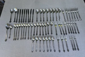 Vintage National Edelstahl Japan Besteck Set Menge 64 ~ EUC - Bild 1 von 19