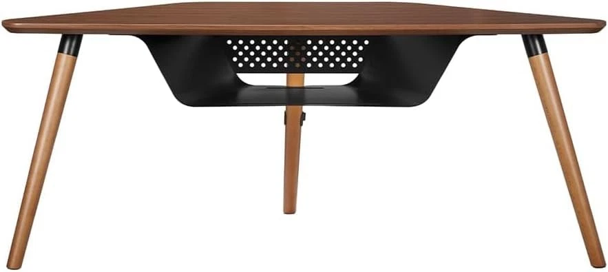 POUT Eyes 18 TV Stand Black Walnut Modern Media Console Storage - NEW - Image 1 of 4