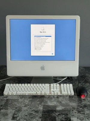 Vintage Apple iMac G5 Desktop Model A1076 W Keyboard & Mouse 2005 Working - Image 1 of 4