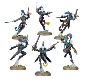 Warhammer 40k Aeldari Ensemble der Harlekine / Harlequin Troupe Miniatures - Bild 1 von 5