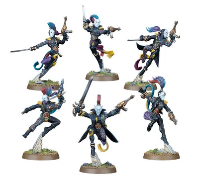 Warhammer 40k Aeldari Ensemble der Harlekine / Harlequin Troupe Miniatures - Bild 1 von 4