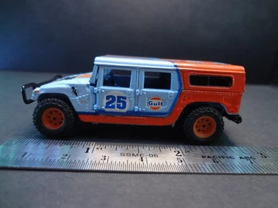 Johnny Lightning 2006 Hummer H1 Alpha GULF azul claro/naranja - suelto 1:64 Foto 1 de 4