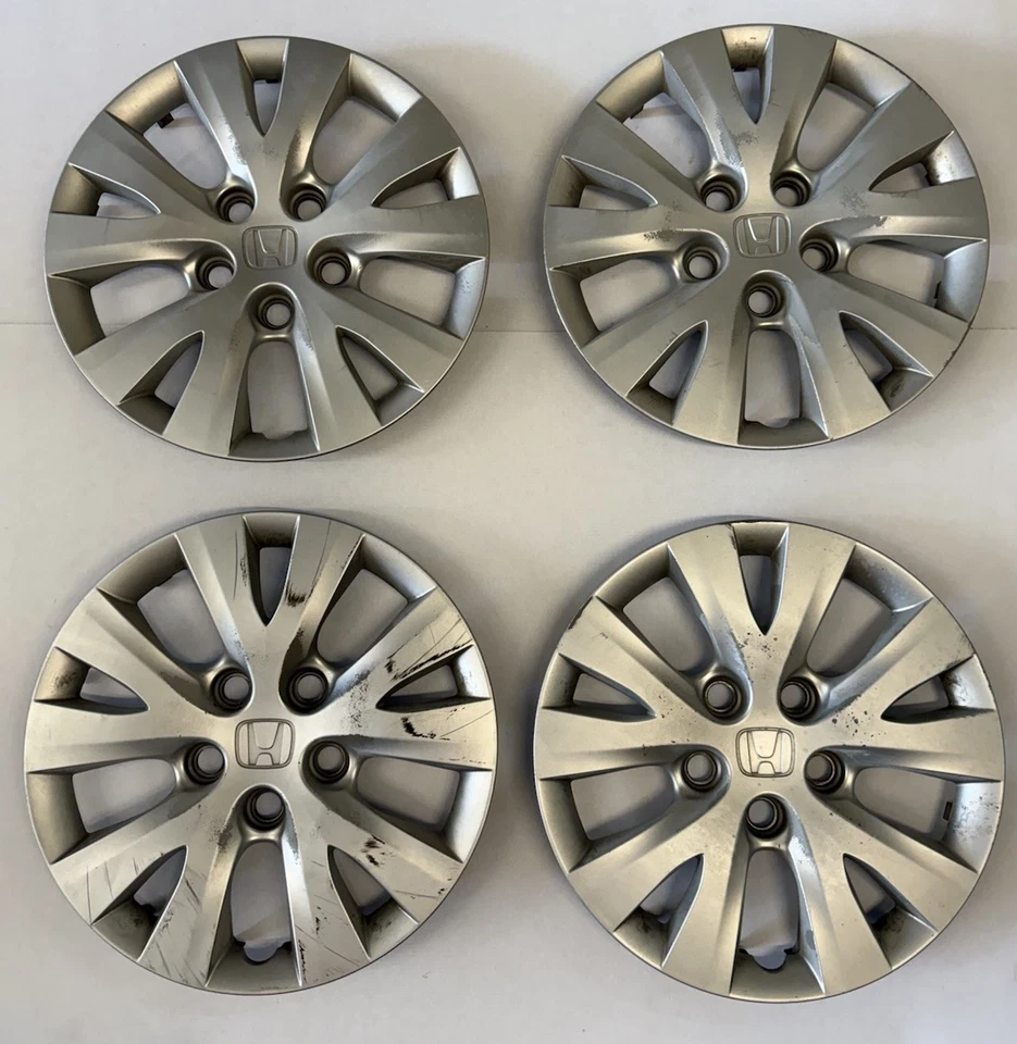 Juego/4 PARA HONDA CIVIC 2012-2015 OEM 15" Tapacubos Tapacubos 5 V Radios Foto 1 de 4