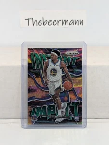 2021-22 Panini Prizm Moses Moody RC Instant Impact Green Wave #24 GS Warriors - Picture 1 of 2