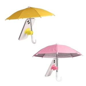 2 Stück Handy Regenschirm für Sonnenschutz, Universal Verstellbar Niedlich Handyschirm... - Bild 1 von 7
