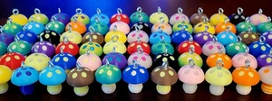 Mushroom Earrings (set of 2) 3D Printed Jewelry - Picture 1 of 6