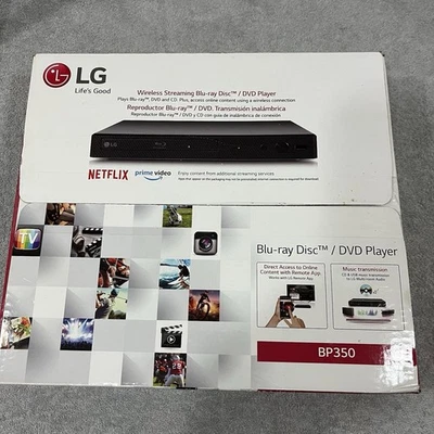 LG BP350 - Transmisión Inalámbrica REPRODUCTOR DE DVD BLU-RAY Wi-Fi CD USB 2015 SELLADO Nuevo Foto 1 de 4