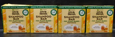 Lot Of 4 Whole Blends Shampoo Bar Restoring Honey Treasures 2oz Ea New & Unused - Image 1 of 4