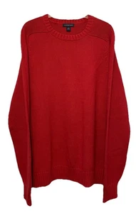 Vintage 1990s Lands End Sweater Men’s L Heavy Cotton Pullover Crewneck Dad Y2K - Bild 1 von 4