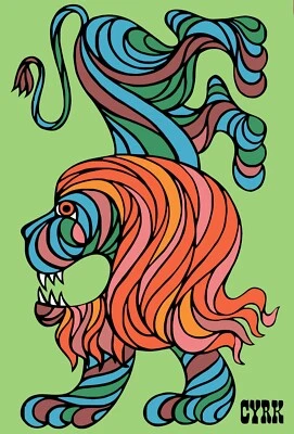 NEW Cyrk Polish Circus Acrobat Lion Hubert Hilscher Poster Print Canvas - Image 1 of 4