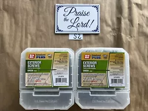 2- Grip-Rite PrimeGuard Plus #9 x 2-1/2 in. Green Wood to Wood Deck Screws 10 lb - Picture 1 of 1