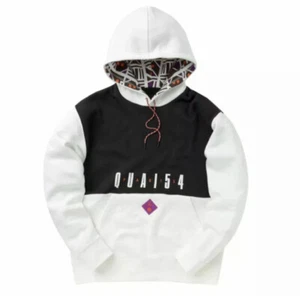 Nike Jordan Jumpman Quai 54 Fleece Pullover Hoodie Black Sail Large CW4101 010 - Bild 1 von 7